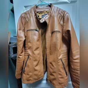 Faux leather jacket